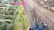 Blonde with big ass goes to harvest pine nuts and makes an outdoor blowjob with the right cumshot in the mouth