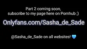 Cute T-Girl Sasha gets her dick pleasured by muscular Boyfriend - suck and fuck! @Sasha_de_Sade