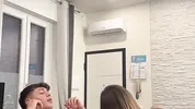 ITALIAN THREESOME - Stepbrother walks in on Marika Milani with her personal trainer and joins them