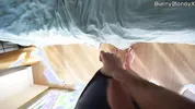 Hard sex big tits blonde roommate gets massive cumshot on face