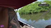 RISKY OUTDOOR SEX on a secret island! i got CREAMPIED ON A BOAT! POV
