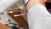 My stepmom ignoring handjob
