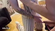 Clea knows how to please her shy friend
