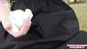 MgirlTV - Dangerous outdoor blowjob. Took SugarBaby for a walk in the park. suck my dick