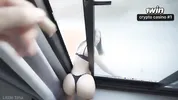 College roommate gets stuck with her big butt and I fuck her ass