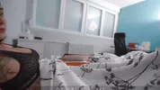 Step mom share bed with handjob Surprise - Step son fucks Step mother with Creampie