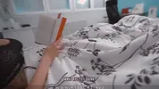 Step mom share bed with handjob Surprise - Step son fucks Step mother with Creampie