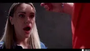 Blonde Secretary Facefucked in Prison - Working Girl Freeze Fucked by Stranger