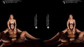 VR Bangers: Two Perfect Babes Lick Pussies And Fuck In Full Darkness Threesome ASMR Porn Dark Side | VR Porn