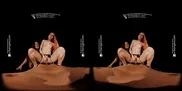 VR Bangers: Two Perfect Babes Lick Pussies And Fuck In Full Darkness Threesome ASMR Porn Dark Side | VR Porn