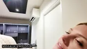 Sexy blonde British Tinder babe gets mouth full of cum after a night of clubbing - Miss Alice Wild