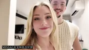 Sexy blonde British Tinder babe gets mouth full of cum after a night of clubbing - Miss Alice Wild