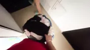 I find my neighbor alone with a tremendous round ass and fill her with cum for bitch