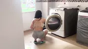 I find my neighbor alone with a tremendous round ass and fill her with cum for bitch