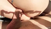 Stunning thigh job by the stepsister! Her thighs are so soft, unlike his hard cock!