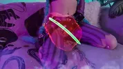 Instanely hot Jinx craves to masturbate her juicy pussy and pet her tits