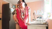Stepson fucked his indian stepmom while she was cooking in the middle of the day