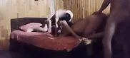 Husband and wife get fucked on the same bed