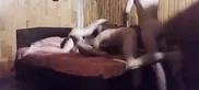 Husband and wife get fucked on the same bed