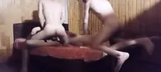 Husband and wife get fucked on the same bed