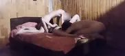 Husband and wife get fucked on the same bed