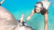 Sheila Ortega Sucking & Fucking me underwater meanwhile snorkeling