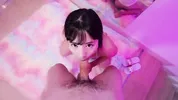 Cum All Over My Face ! Ahegao Blowjob with Japanese Babe