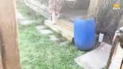 POV: Village vibe. Mature married MILF got stuck in the fence, a neighbor helped and fucked her.