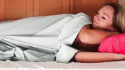 Romantic morning wake up sex with cumshot between her legs