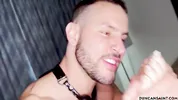 Tiny blonde Luna spits all over my cock before getting stretched out