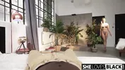Tattooed Blondie Ria Sunn Interracially Banged After Blowjob