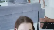 The 18-Year-Old Neighbor Got a Surprise Being Dominated Hard in a Threesome