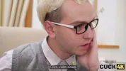 CUCK4K. Whore doesn’t mind to suck a huge dick and look into her hubby’s eyes