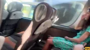 Crazy Man Takes Out His Cock On Public Bus - But Girl Doesn't Lose Her Head And Helps Him Cum
