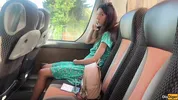 Crazy Man Takes Out His Cock On Public Bus - But Girl Doesn't Lose Her Head And Helps Him Cum