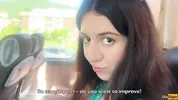 Crazy Man Takes Out His Cock On Public Bus - But Girl Doesn't Lose Her Head And Helps Him Cum