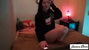 Real Hookup in her bedroom