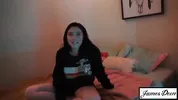 Real Hookup in her bedroom