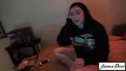 Real Hookup in her bedroom