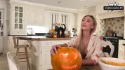 Pumpkin Gloryhole Suprise for my Stepsister Frances Bentley - BJ & riding til I cum deep inside