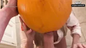 Pumpkin Gloryhole Suprise for my Stepsister Frances Bentley - BJ & riding til I cum deep inside