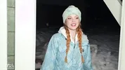 "My car is stuck in the snow and I'm cold" biggy titty stranger needs warmth and dick