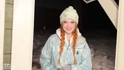 "My car is stuck in the snow and I'm cold" biggy titty stranger needs warmth and dick