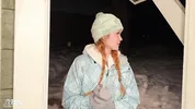 "My car is stuck in the snow and I'm cold" biggy titty stranger needs warmth and dick