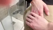 HE FUCKS ME AND CUMS IN MY MOUTH JUST BEFORE GOING OUT