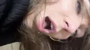 HE FUCKS ME AND CUMS IN MY MOUTH JUST BEFORE GOING OUT