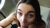 HE FUCKS ME AND CUMS IN MY MOUTH JUST BEFORE GOING OUT