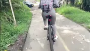 Colombian with a big ass ends up fucking with her best friend on a bike ride.