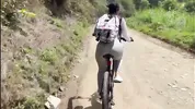 Colombian with a big ass ends up fucking with her best friend on a bike ride.
