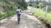 Colombian with a big ass ends up fucking with her best friend on a bike ride.